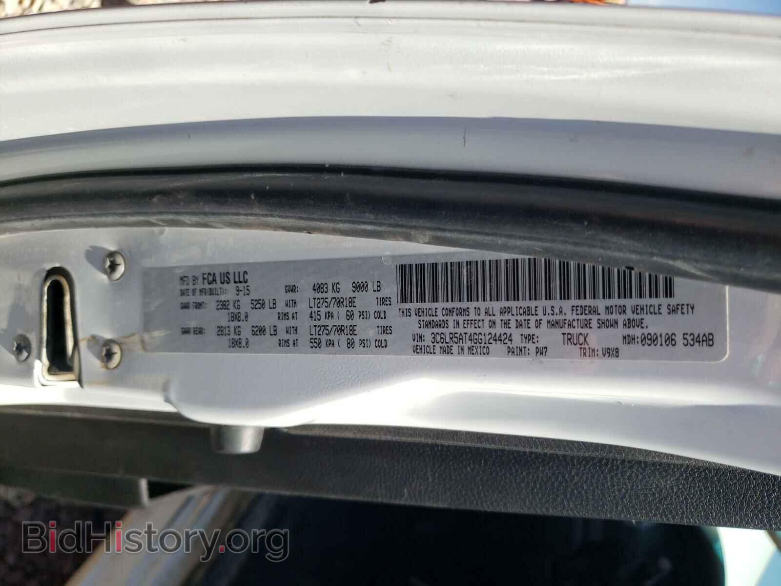 2016 RAM 2500 - VIN: 3C6LR5AT4GG124424 - Photo 10