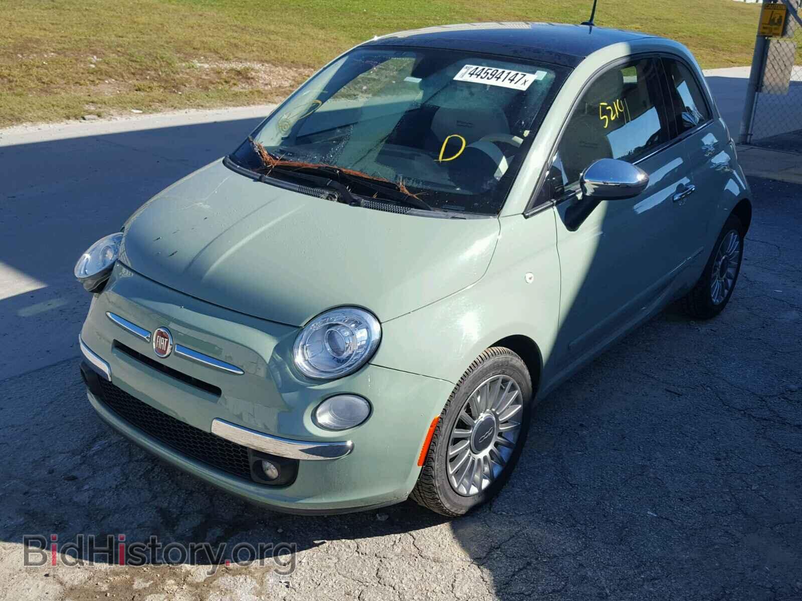 2012 FIAT 500 - VIN: 3C3CFFCR2CT100377 - Фото 2