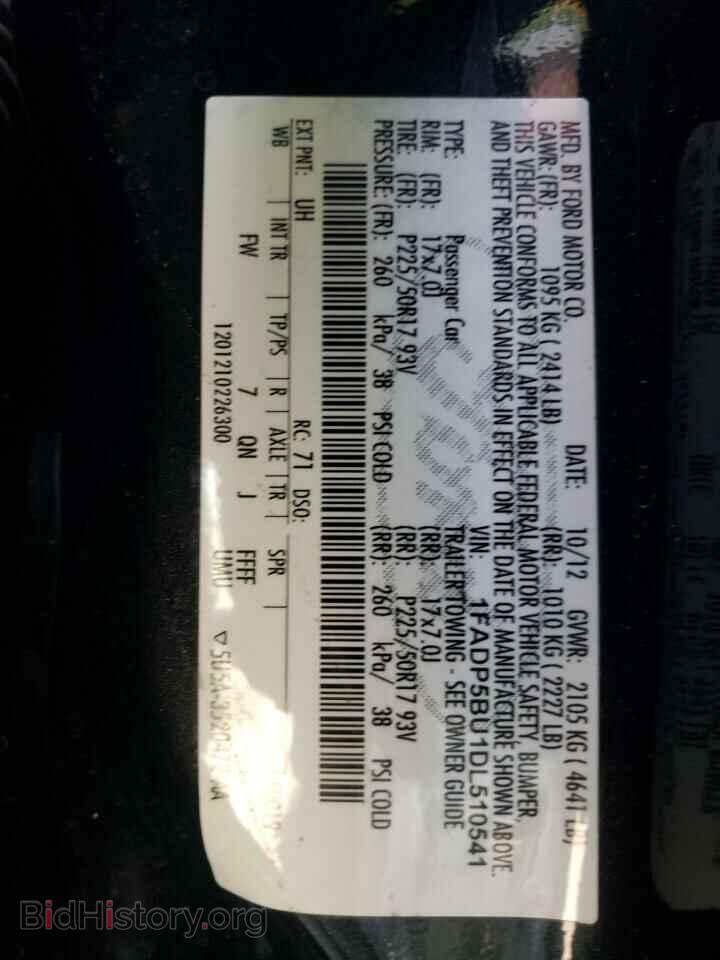 2013 FORD CMAX - VIN: 1FADP5BU1DL510541 - Фото 10