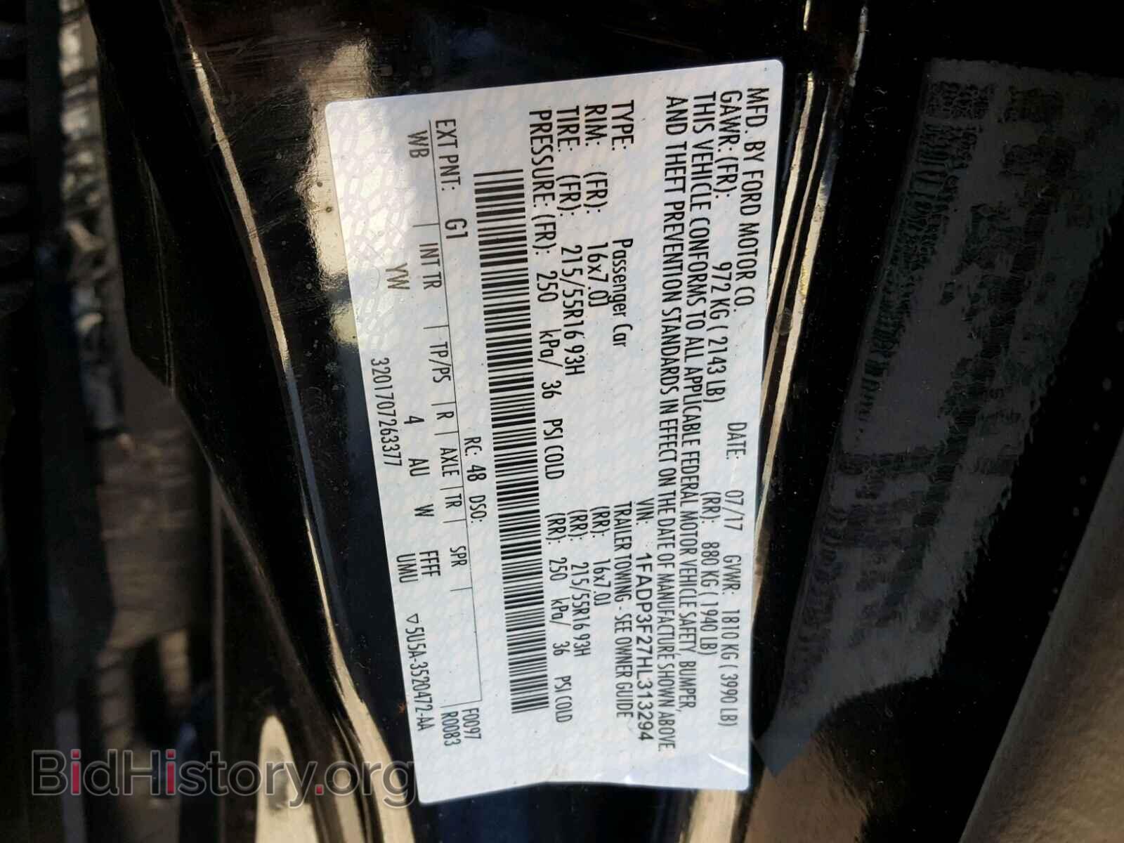 2017 FORD FOCUS - VIN: 1FADP3F27HL313294 - Photo 10