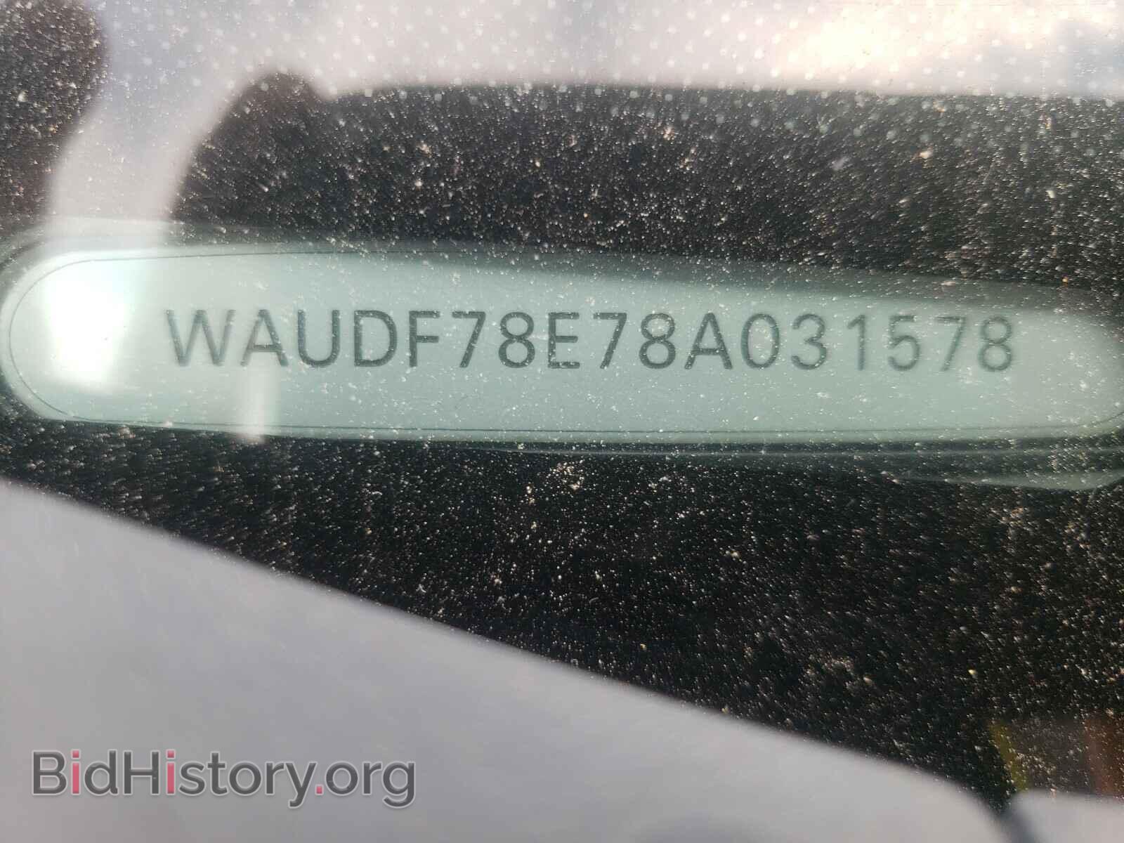 2008 AUDI A4 - VIN: WAUDF78E78A031578 - Фото 10
