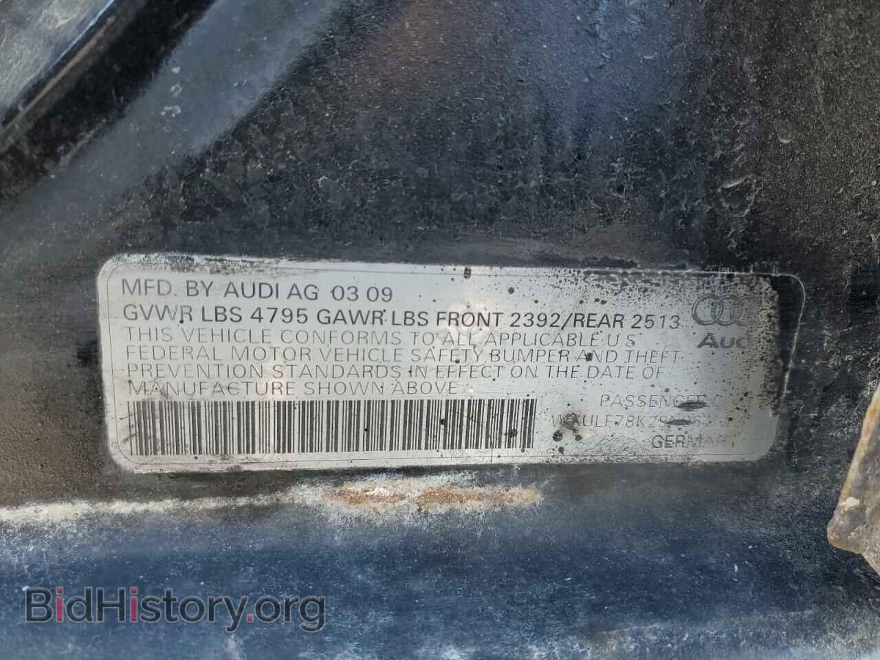 2009 AUDI A4 - VIN: WAULF78K29N064659 - Фото 13