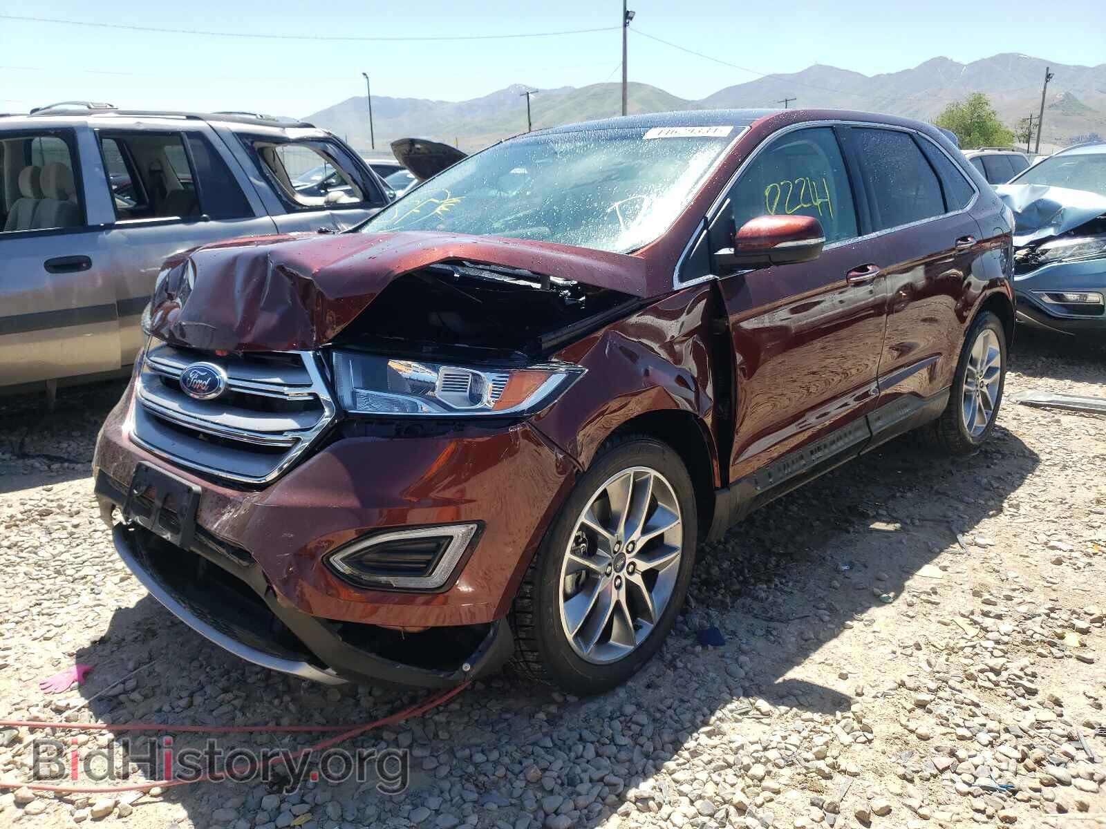 2015 FORD EDGE - VIN: 2FMTK4K93FBB60662 - Фото 2