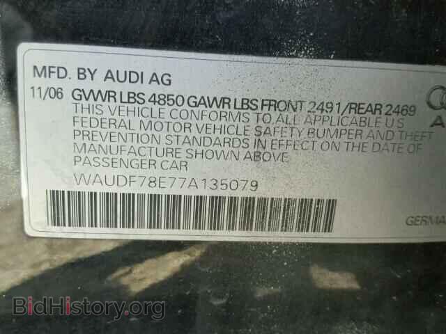 2007 AUDI A4 - VIN: WAUDF78E77A135079 - Photo 10