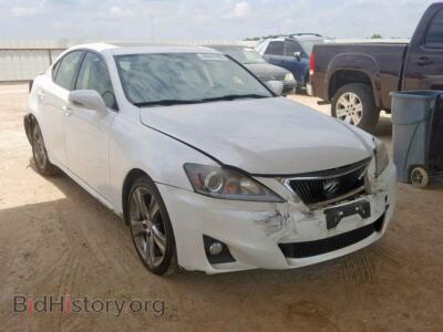 2012 Lexus IS 250, white — VIN JTHBF5C29C5166301, Copart