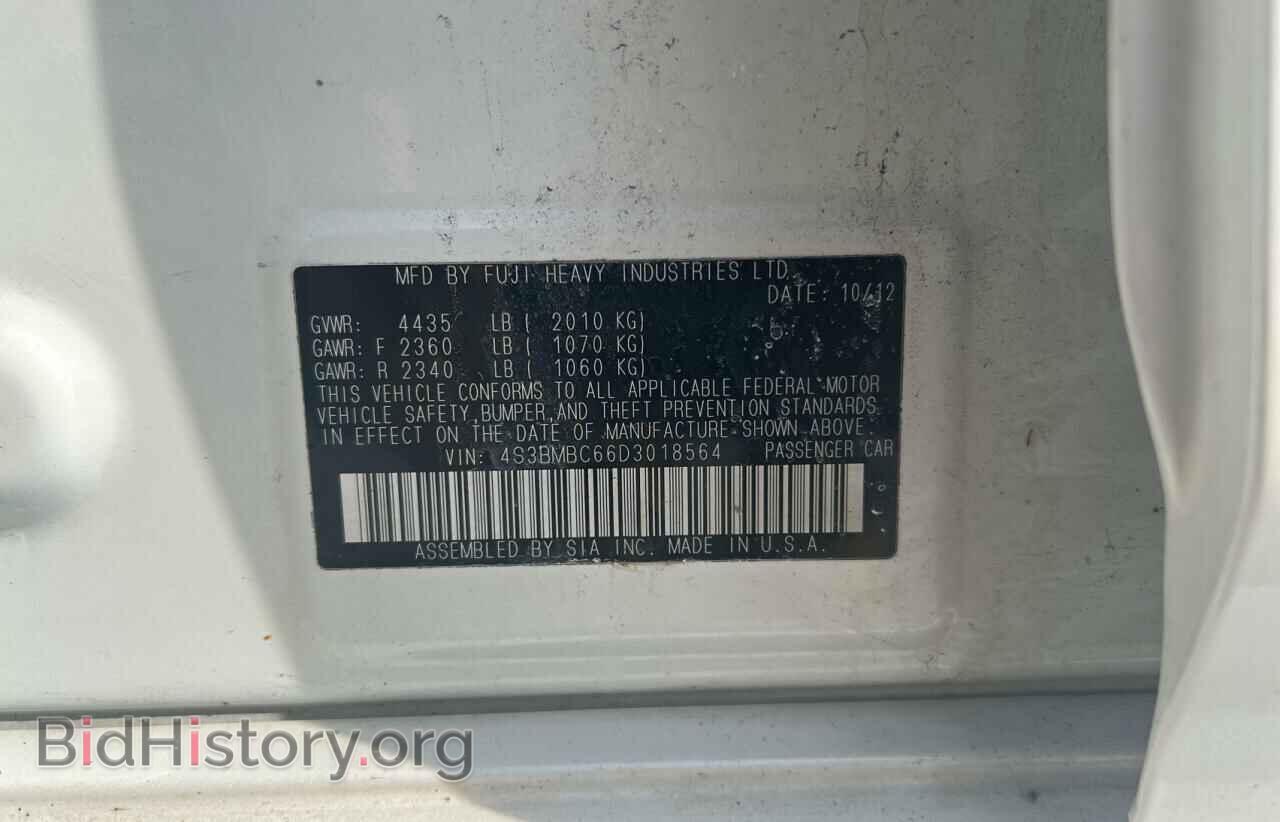 2013 SUBARU LEGACY - VIN: 4S3BMBC66D3018564 - Photo 10