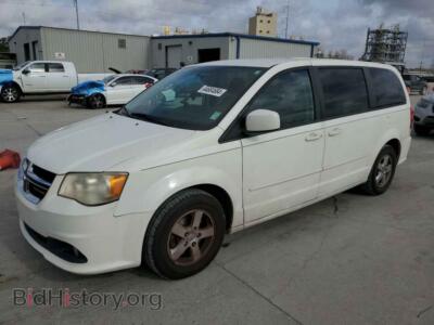 2013 Dodge CARAVAN SXT, белый — VIN 2C4RDGCG6DR528134, Copart