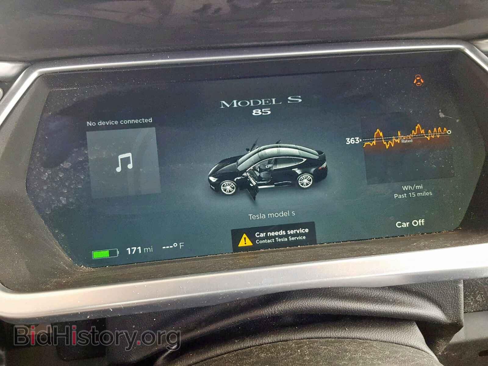 2014 TESLA MODEL S - VIN: 5YJSA1H18EFP33849 - Фото 8