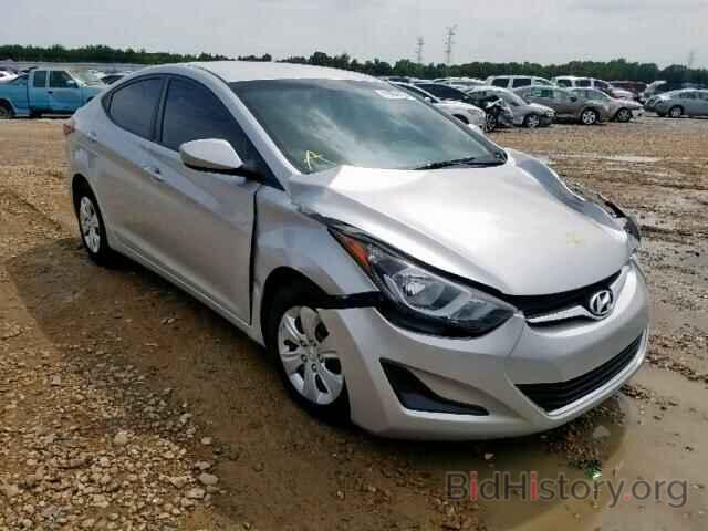 Photo 5NPDH4AE6GH756599 - HYUNDAI ELANTRA 2016