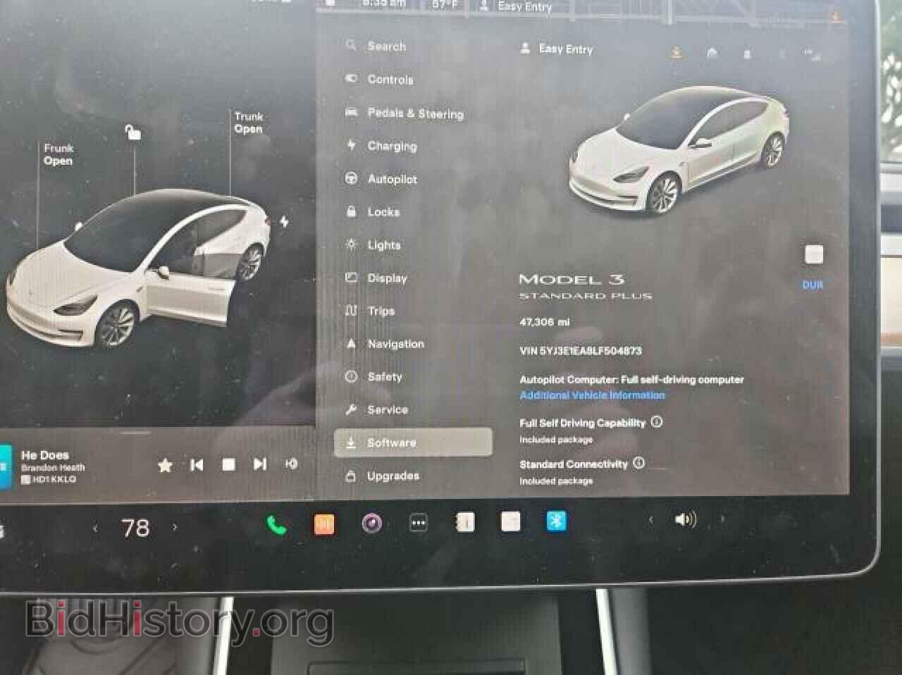 2020 TESLA MODEL 3 - VIN: 5YJ3E1EA8LF504873 - Фото 8