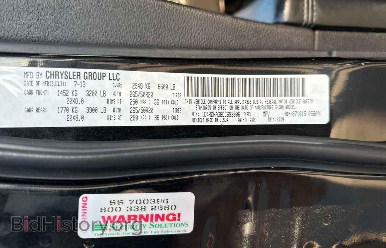 2013 DODGE DURANGO - VIN: 1C4RDHAG8DC693006 - Фото 10
