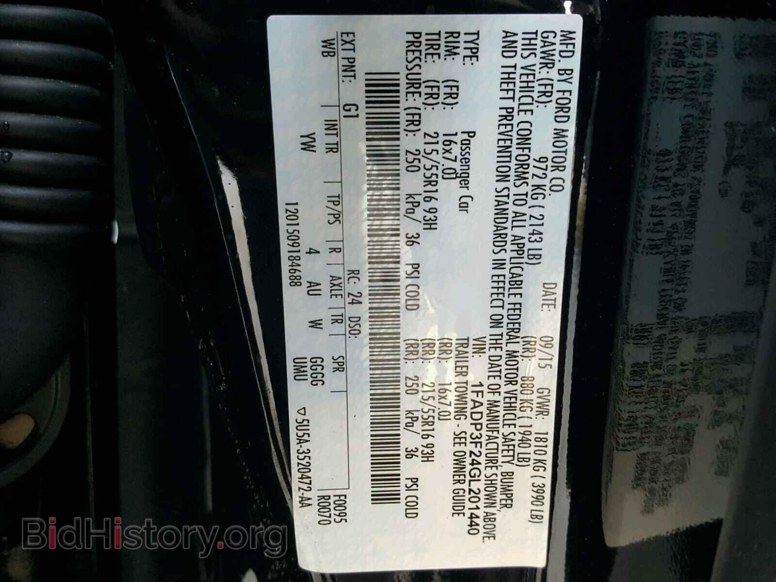 2016 FORD FOCUS - VIN: 1FADP3F24GL201440 - Photo 10
