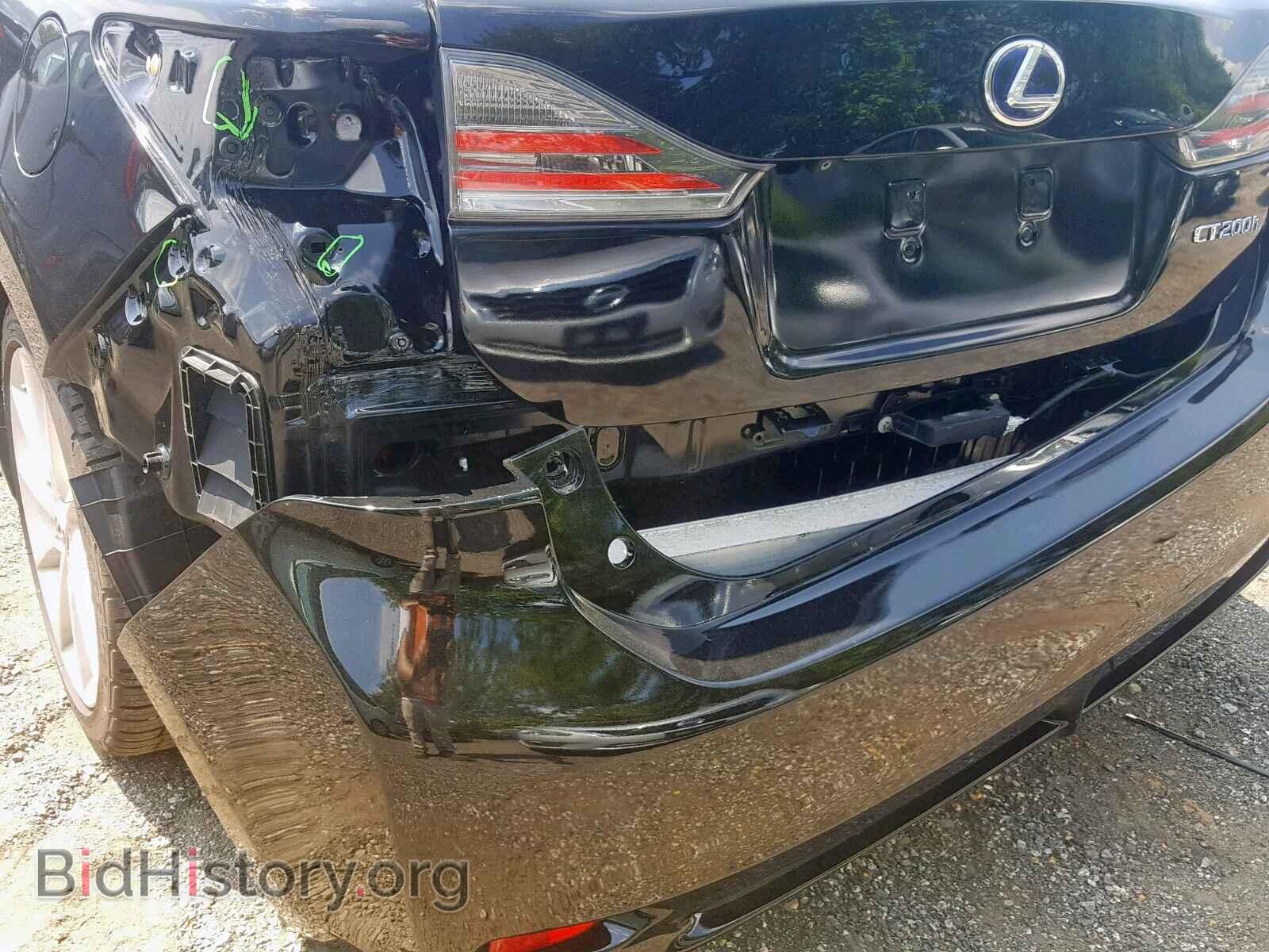 2012 LEXUS CT 200 - VIN: JTHKD5BHXC2120876 - Фото 9