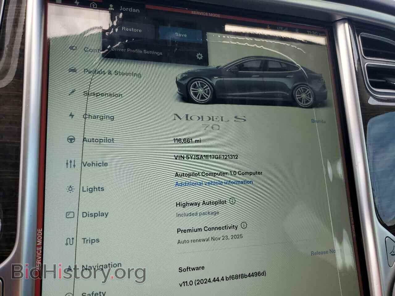 2016 TESLA MODEL S - VIN: 5YJSA1E17GF121312 - Photo 9