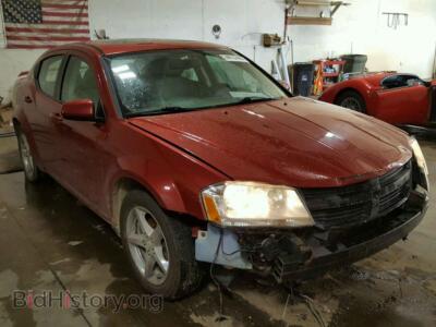 2009 Dodge AVENGER, красный — VIN 1B3LC56B29N574501, Copart