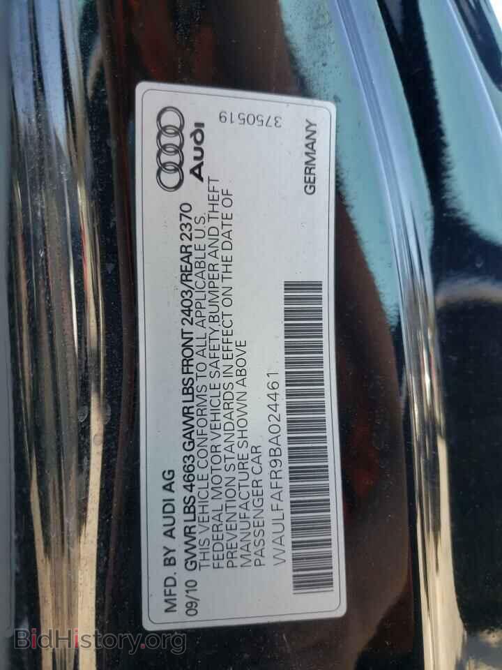2011 AUDI A5 - VIN: WAULFAFR9BA024461 - Фото 10