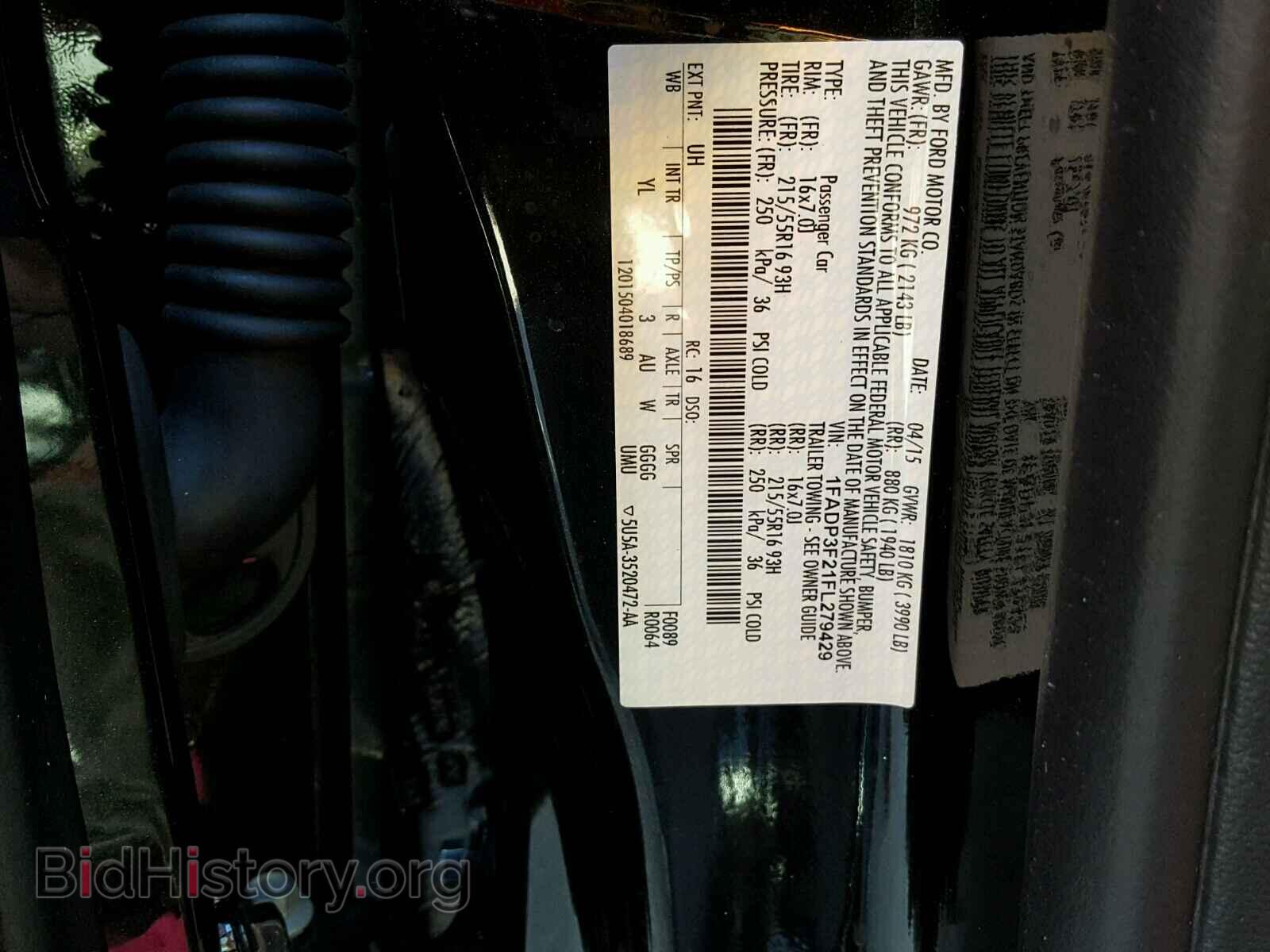 2015 FORD FOCUS - VIN: 1FADP3F21FL279429 - Photo 10
