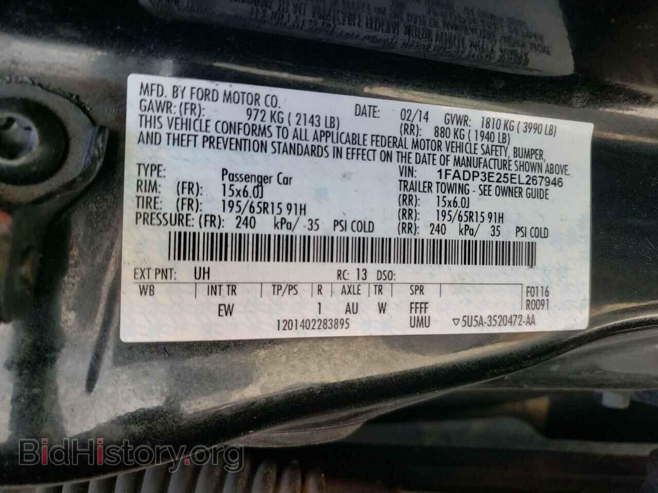 2014 FORD FOCUS - VIN: 1FADP3E25EL267946 - Photo 10