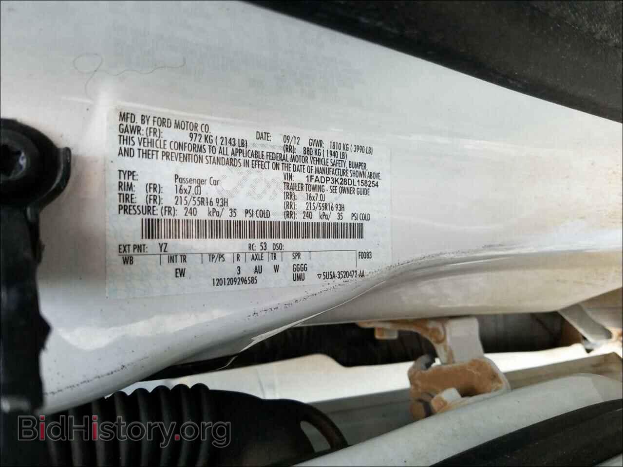 2013 FORD FOCUS - VIN: 1FADP3K28DL158254 - Фото 10