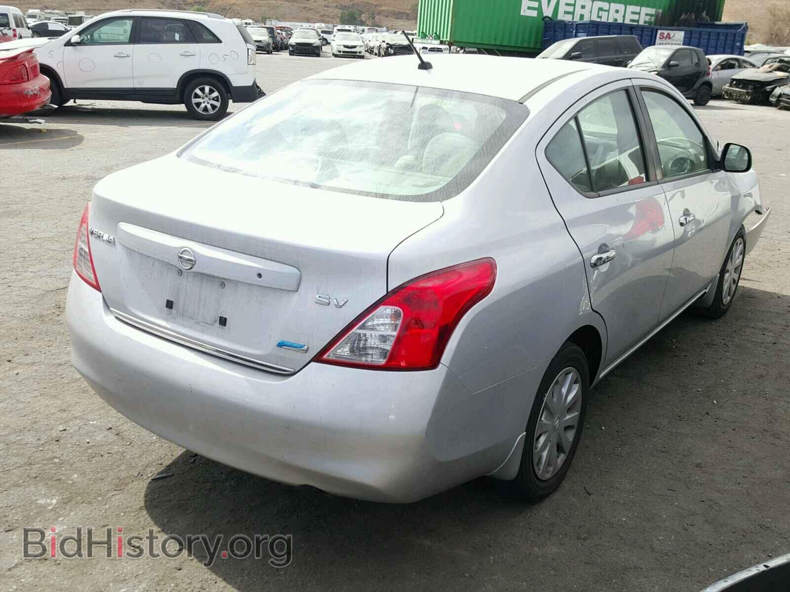 2012 NISSAN VERSA - VIN: 3N1CN7AP9CL856622 - Фото 4