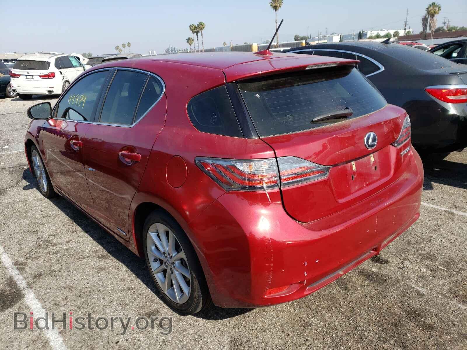 2012 LEXUS CT 200 - VIN: JTHKD5BH0C2072806 - Фото 3