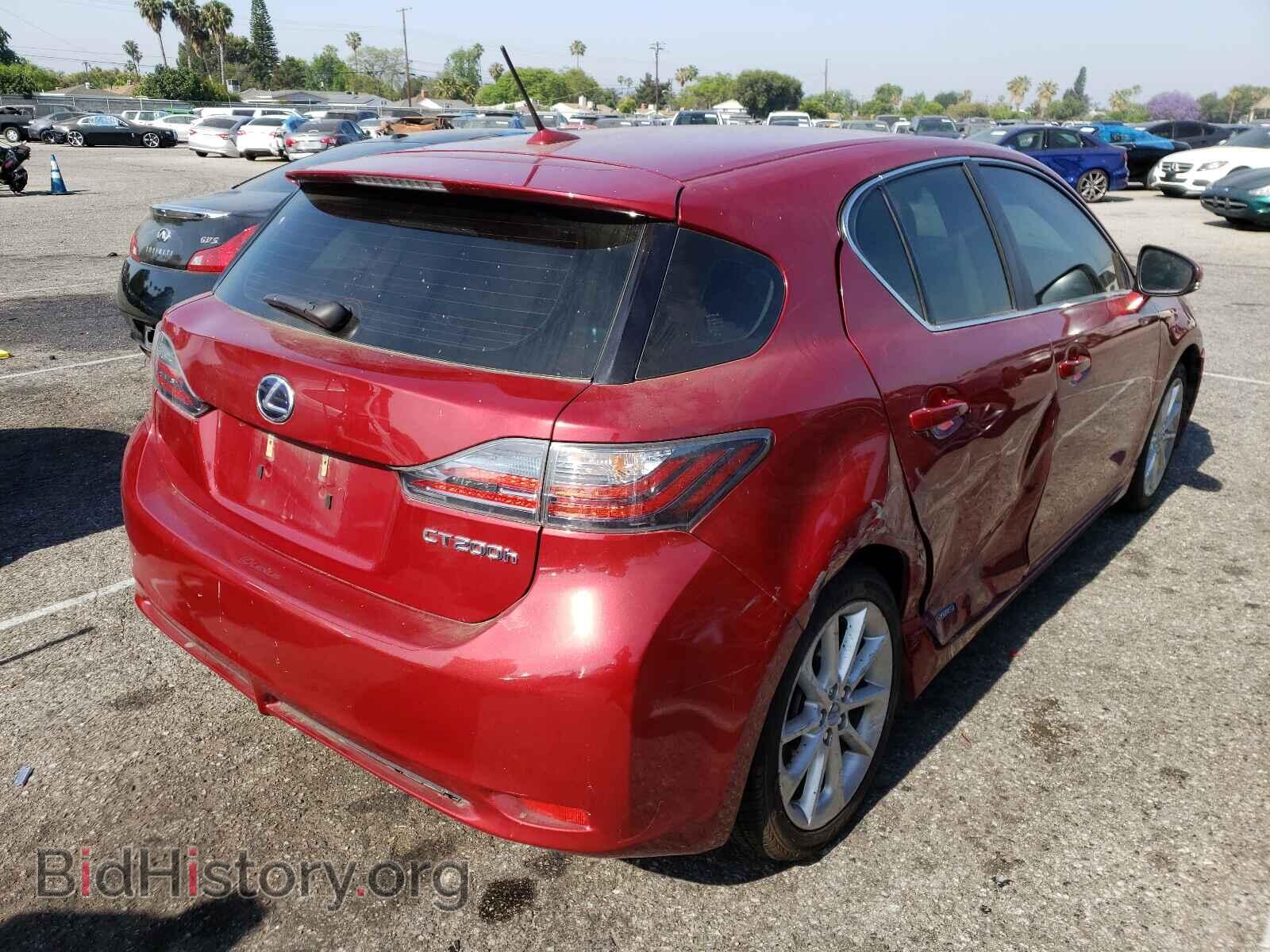 2012 LEXUS CT 200 - VIN: JTHKD5BH0C2072806 - Фото 4