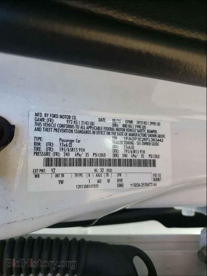 2015 FORD FOCUS - VIN: 1FADP3E26FL363442 - Photo 10