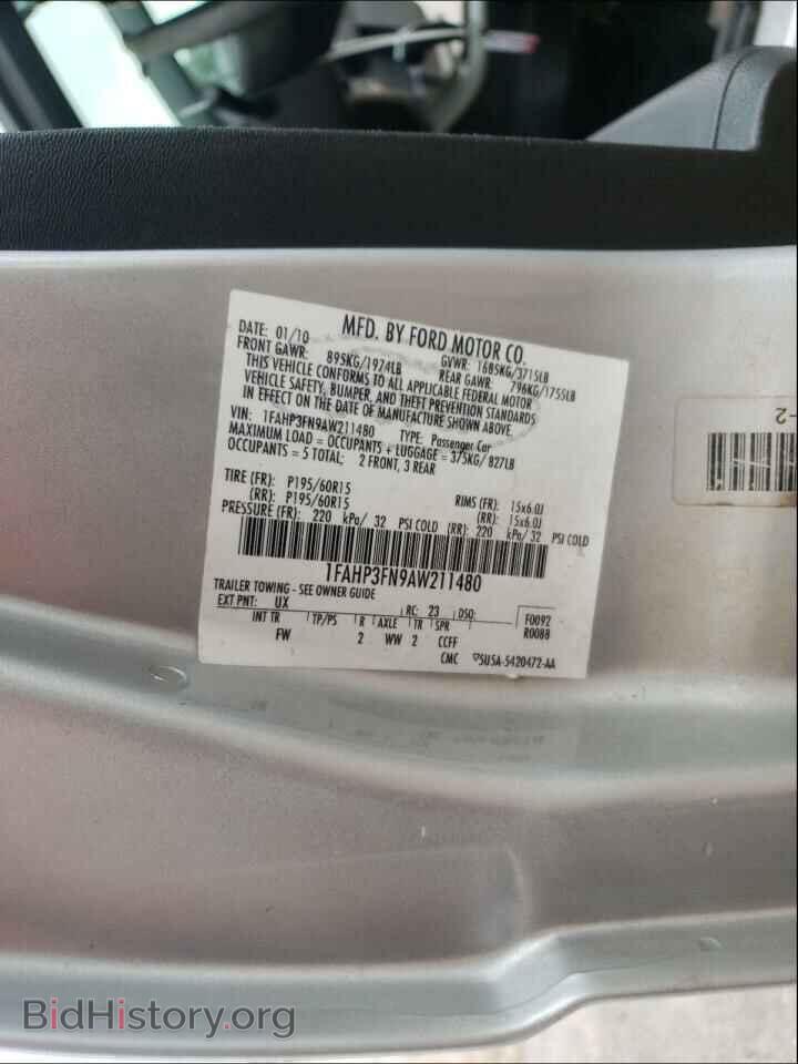 2010 FORD FOCUS - VIN: 1FAHP3FN9AW211480 - Фото 10