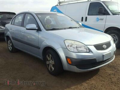 2007 Kia RIO BASE, blue — VIN KNADE123076280698, Copart