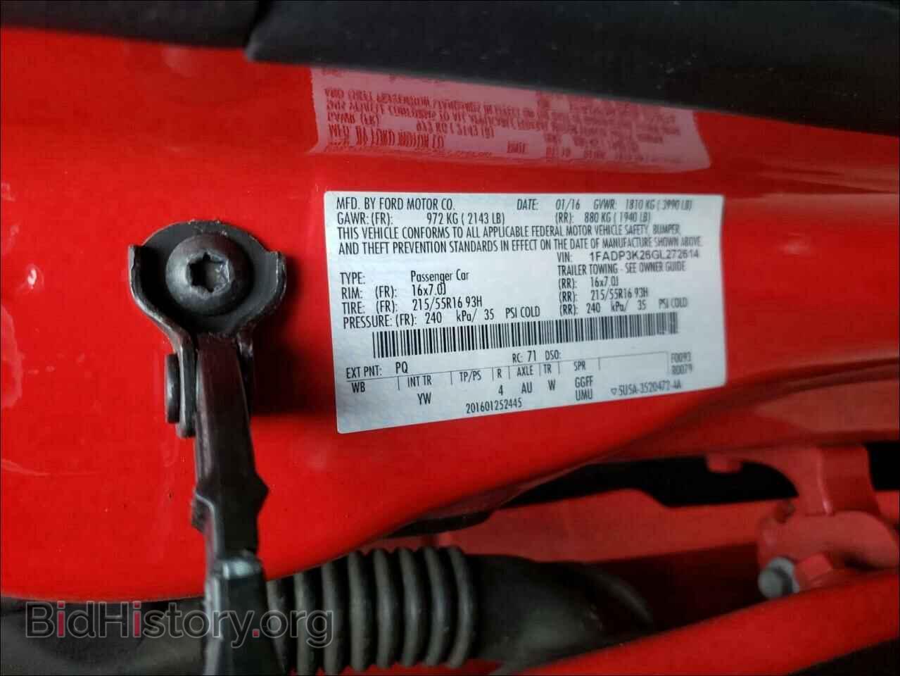 2016 FORD FOCUS - VIN: 1FADP3K26GL272614 - Фото 10