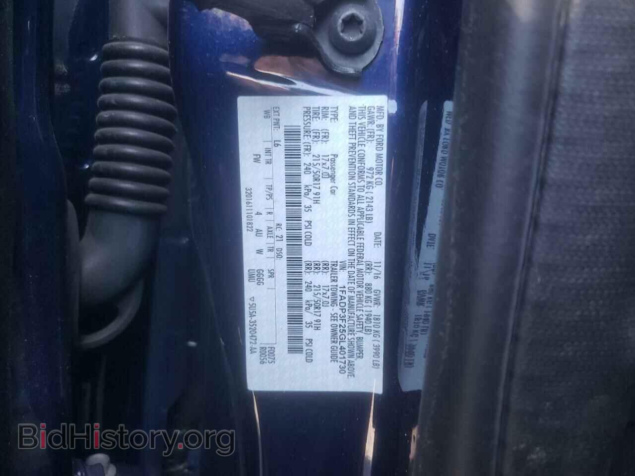 2016 FORD FOCUS - VIN: 1FADP3F25GL401730 - Photo 10