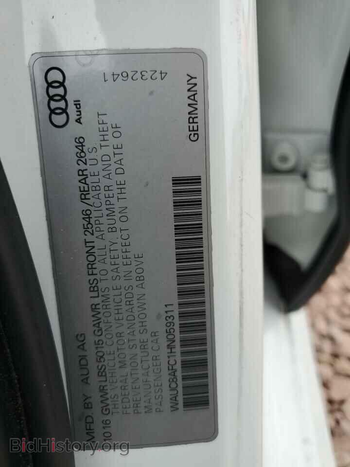 2017 AUDI A6 - VIN: WAUC8AFC1HN059311 - Фото 12