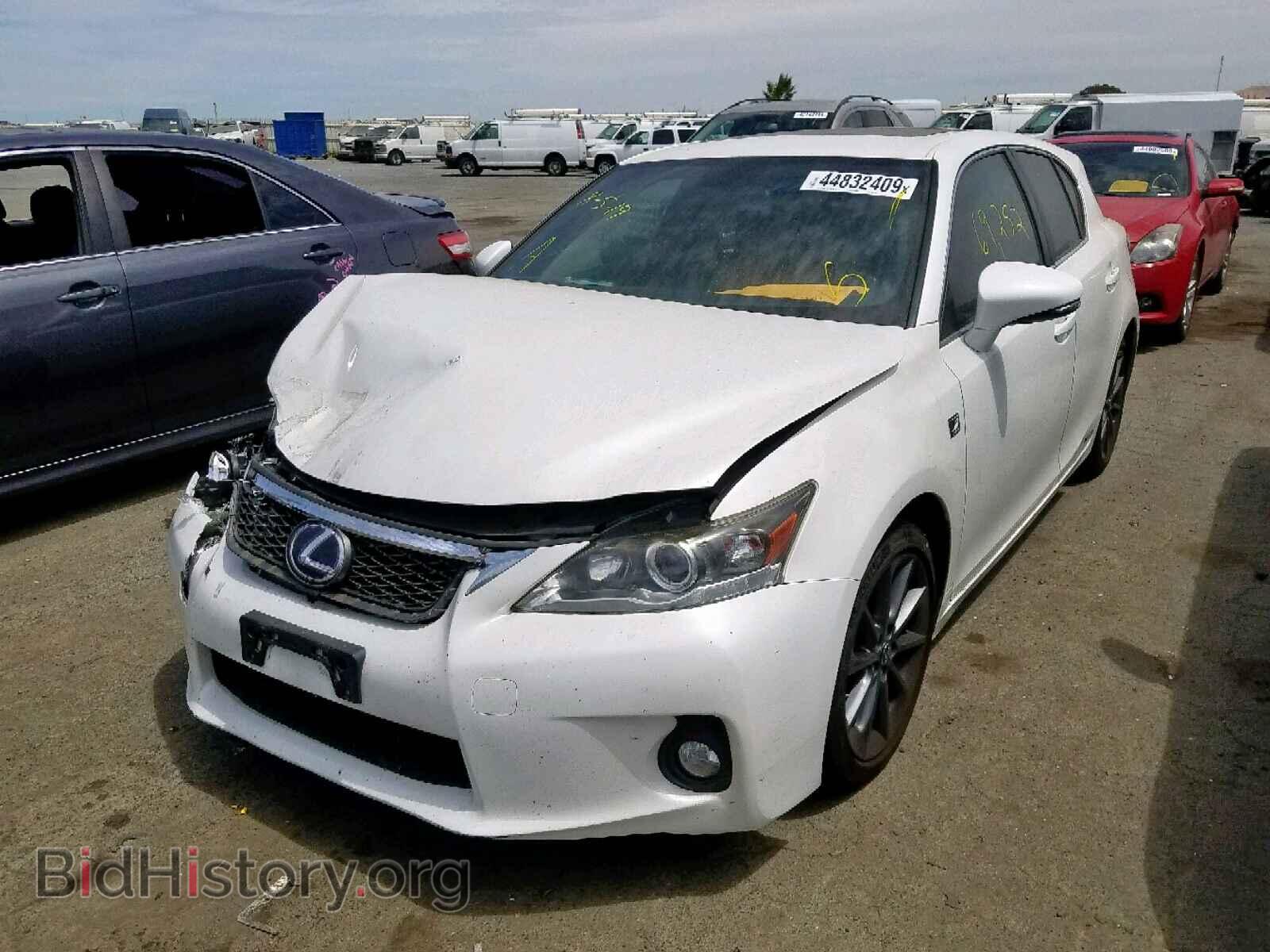 2012 LEXUS CT 200 - VIN: JTHKD5BH9C2122005 - Фото 2