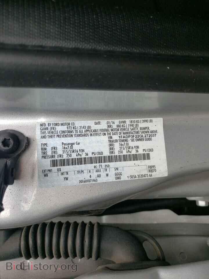 2016 FORD FOCUS - VIN: 1FADP3F22GL272037 - Photo 10