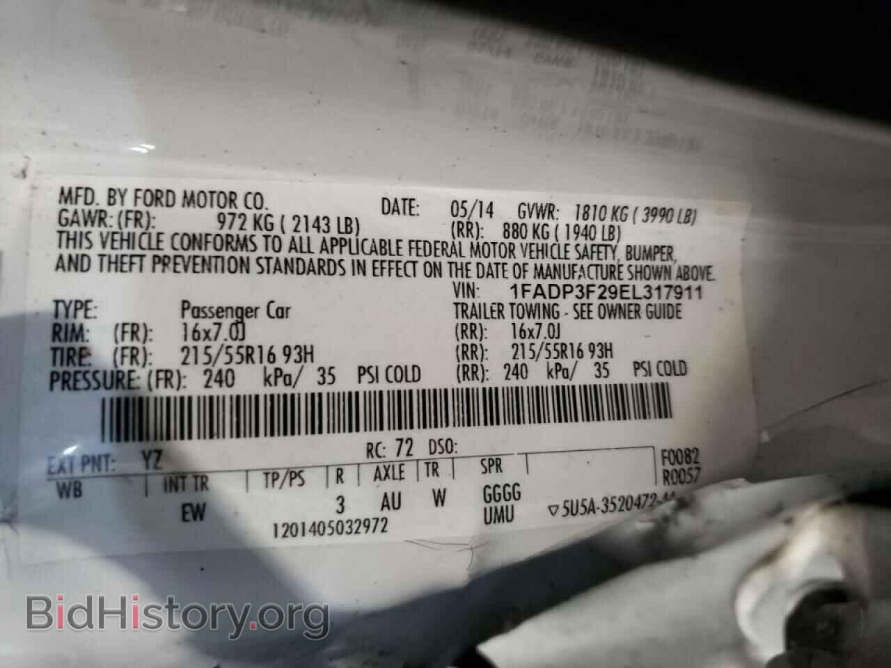 2014 FORD FOCUS - VIN: 1FADP3F29EL317911 - Photo 10