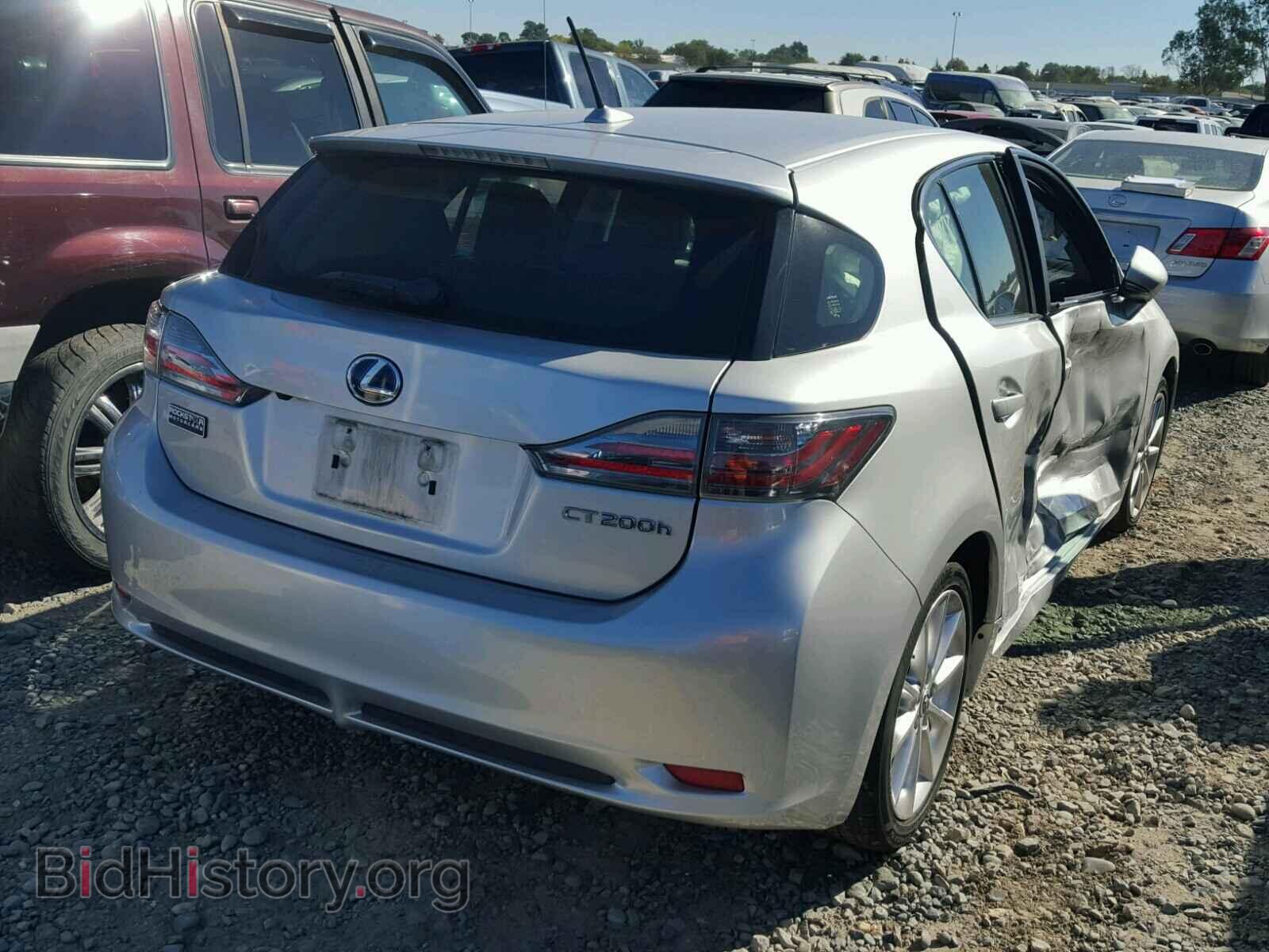 2012 LEXUS CT 200 - VIN: JTHKD5BH6C2101760 - Фото 4