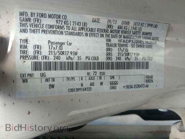 2014 FORD FOCUS - VIN: 1FADP3J20EL162608 - Фото 10
