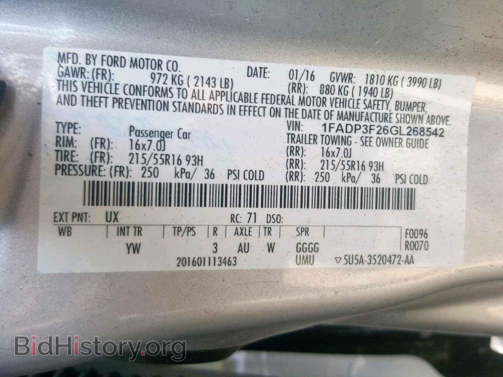 2016 FORD FOCUS SE - VIN: 1FADP3F26GL268542 - Фото 10