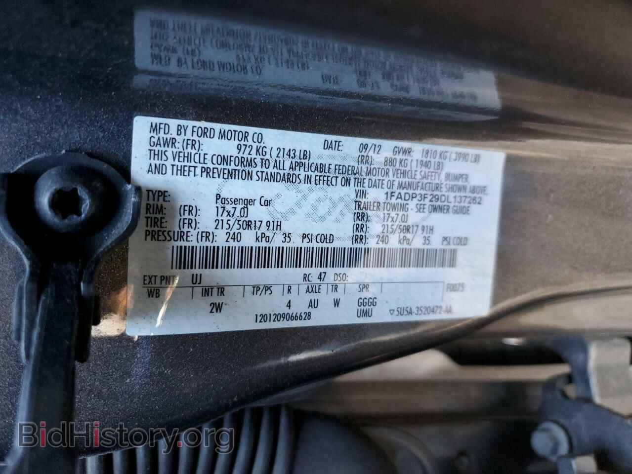 2013 FORD FOCUS - VIN: 1FADP3F29DL137262 - Photo 13