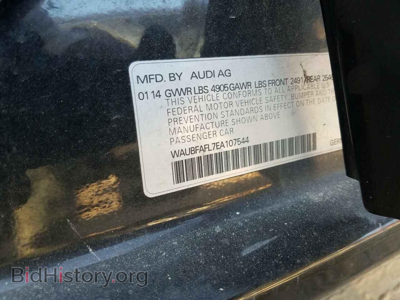 2014 AUDI A4 - VIN: WAUBFAFL7EA107544 - Фото 10