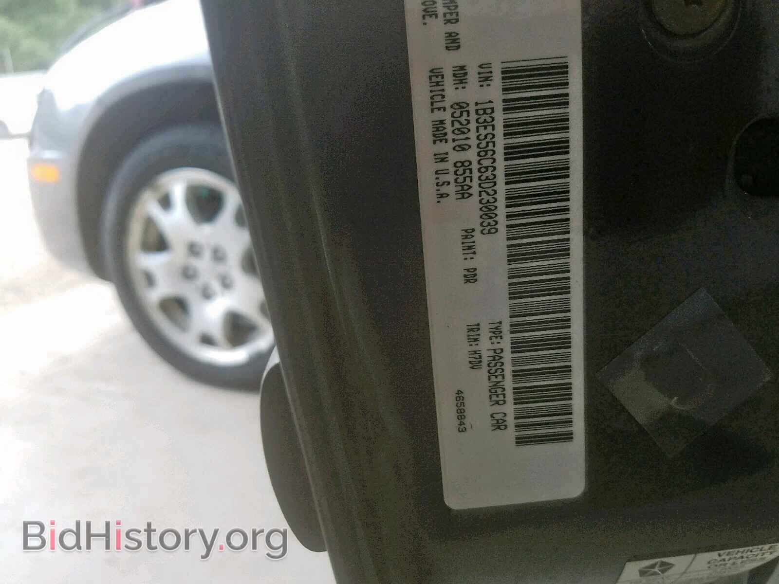 2003 DODGE NEON - VIN: 1B3ES56C63D230039 - Фото 10