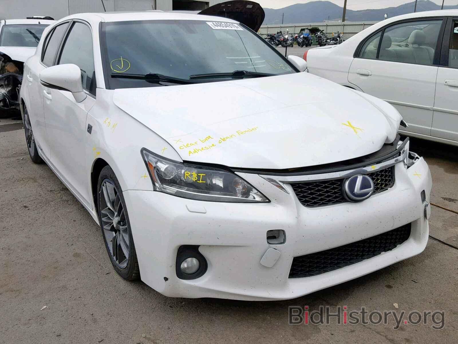 Photo JTHKD5BH4C2058956 - LEXUS CT 200 2012