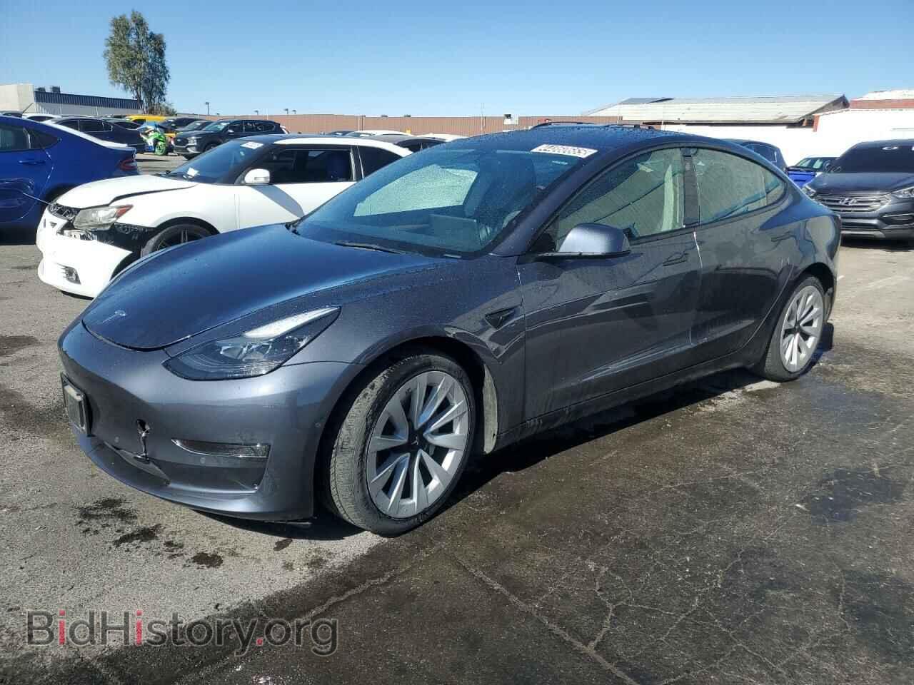 Photo 5YJ3E1EA1NF371487 - TESLA MODEL 3 2022
