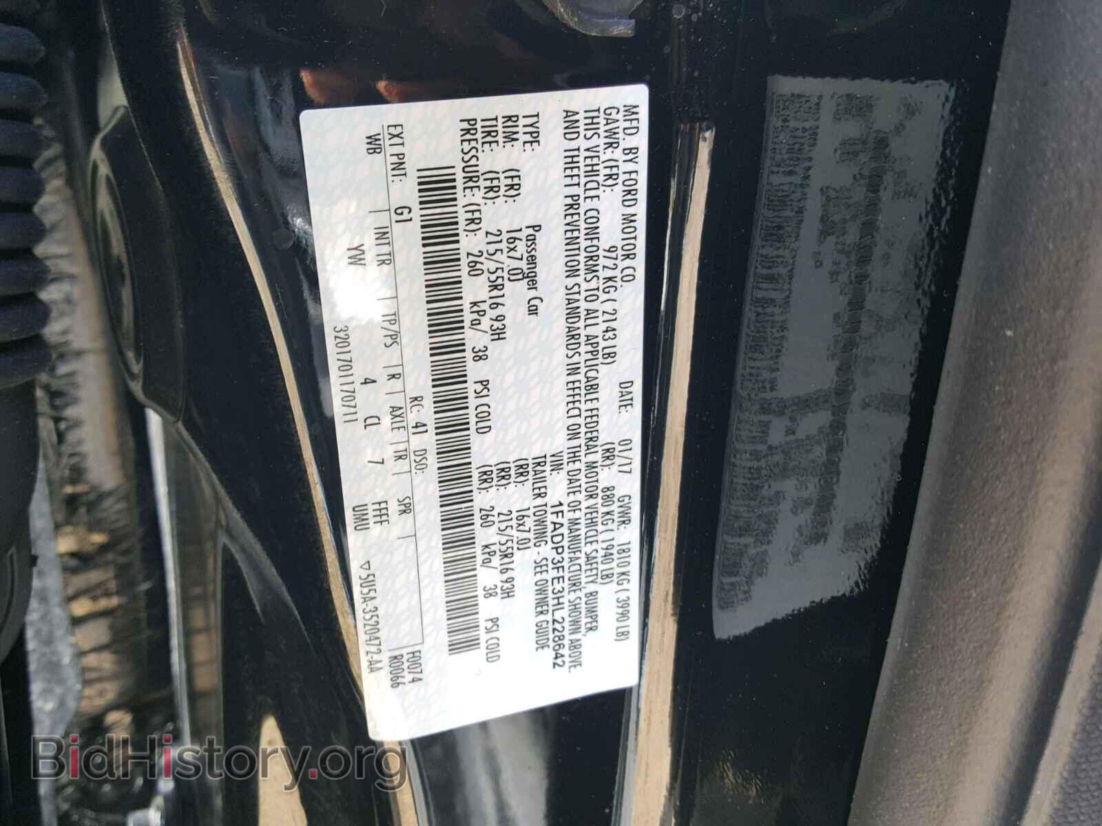 2017 FORD FOCUS - VIN: 1FADP3FE3HL228642 - Photo 10