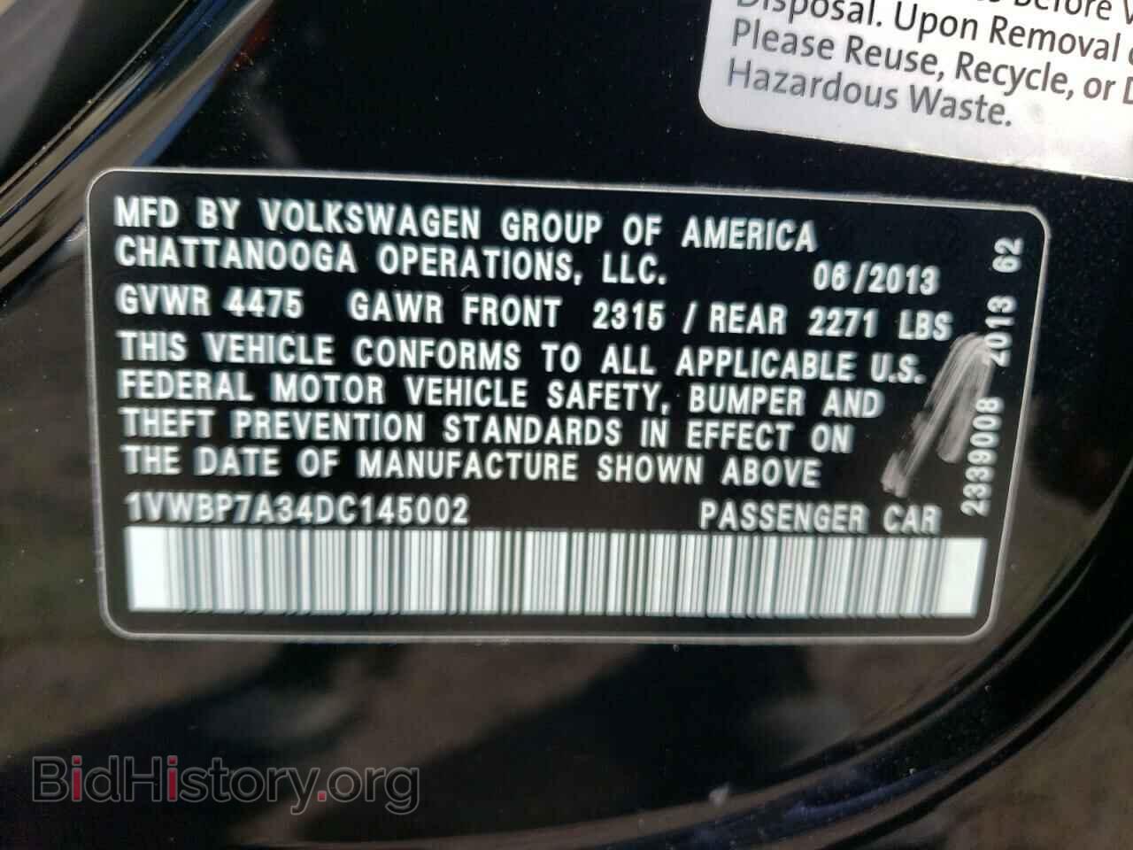 2013 VOLKSWAGEN PASSAT - VIN: 1VWBP7A34DC145002 - Фото 13