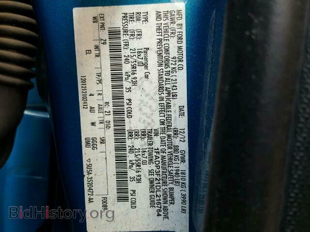 2013 FORD FOCUS - VIN: 1FADP3F21DL216764 - Photo 10