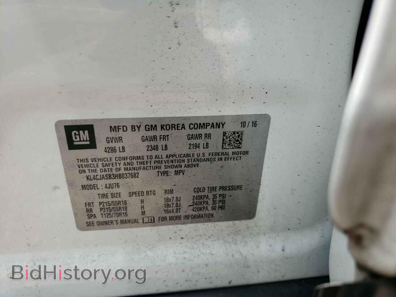 2017 BUICK ENCORE - VIN: KL4CJASB3HB037682 - Photo 10