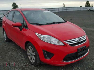 2012 Ford FIESTA, red — VIN 3FADP4BJ8CM193564, Copart