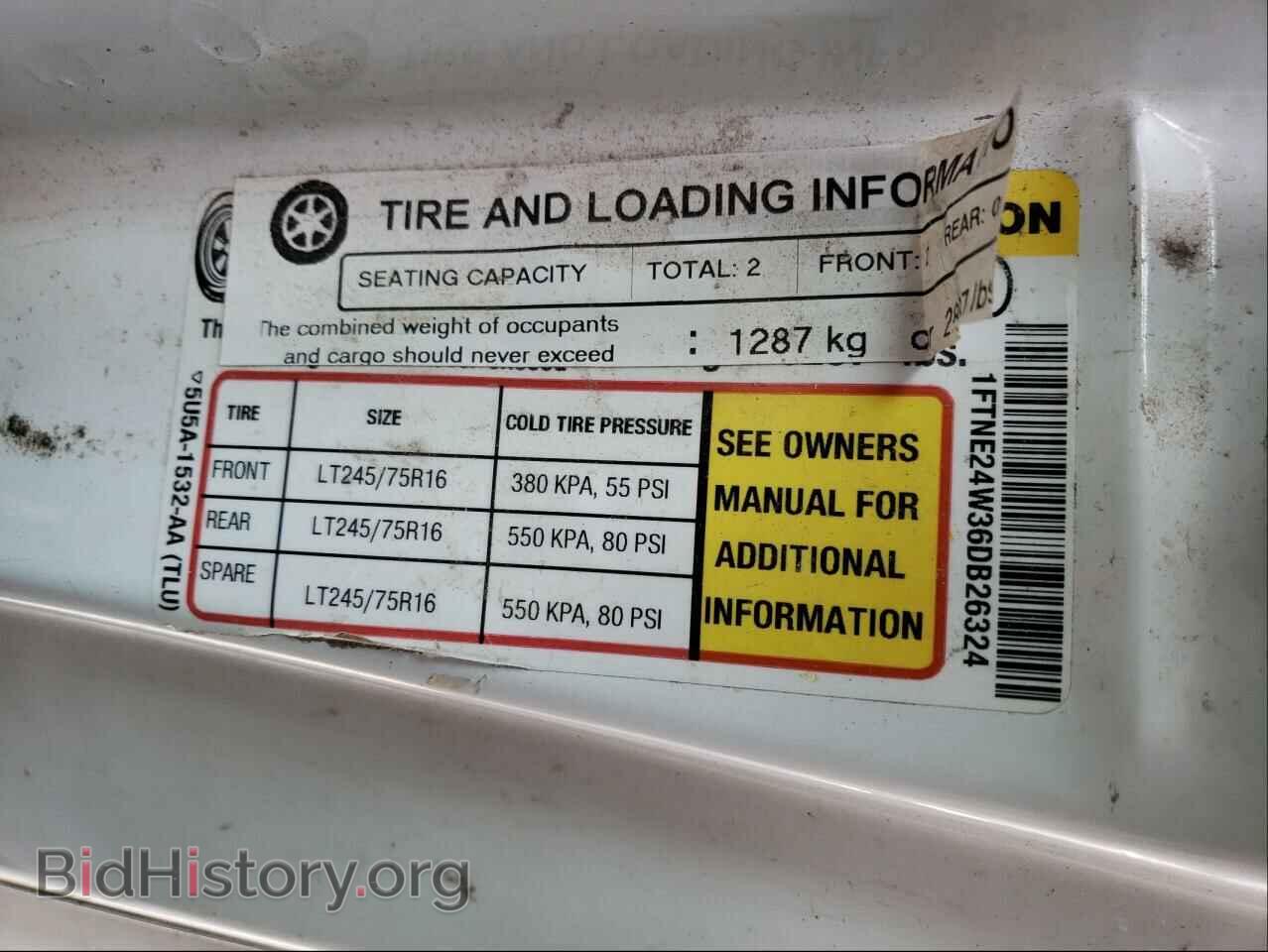 2006 FORD ECONOLINE - VIN: 1FTNE24W36DB26324 - Фото 10