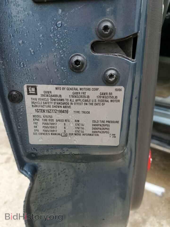 2007 GMC All Models - VIN: 1GTEK19Z77Z199416 - Фото 12